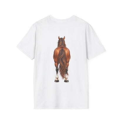 ""Front to Back Horse Lover Adult T-shirt