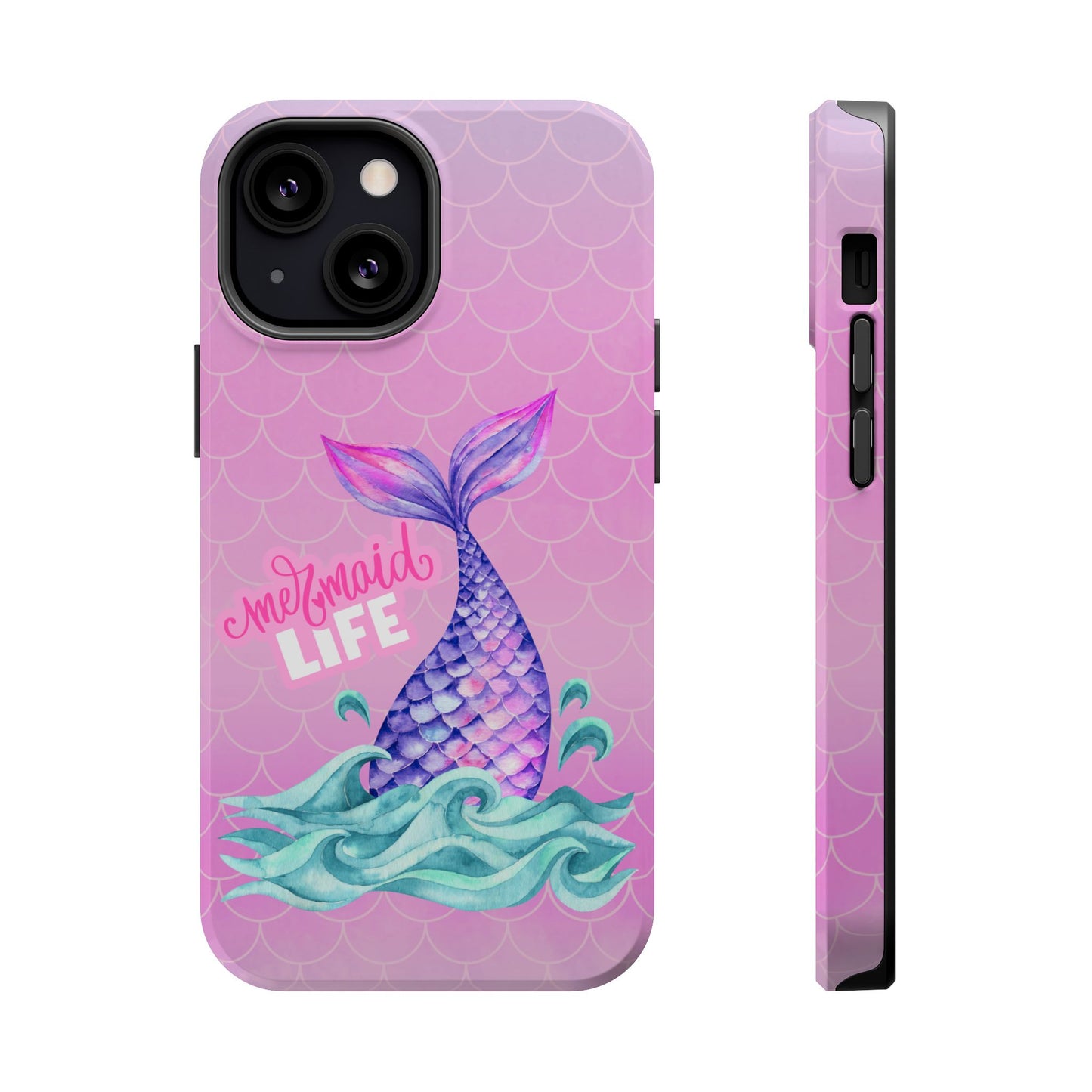 Pink Mermaid Life MagSafe® Compatible Tough Case for iPhone