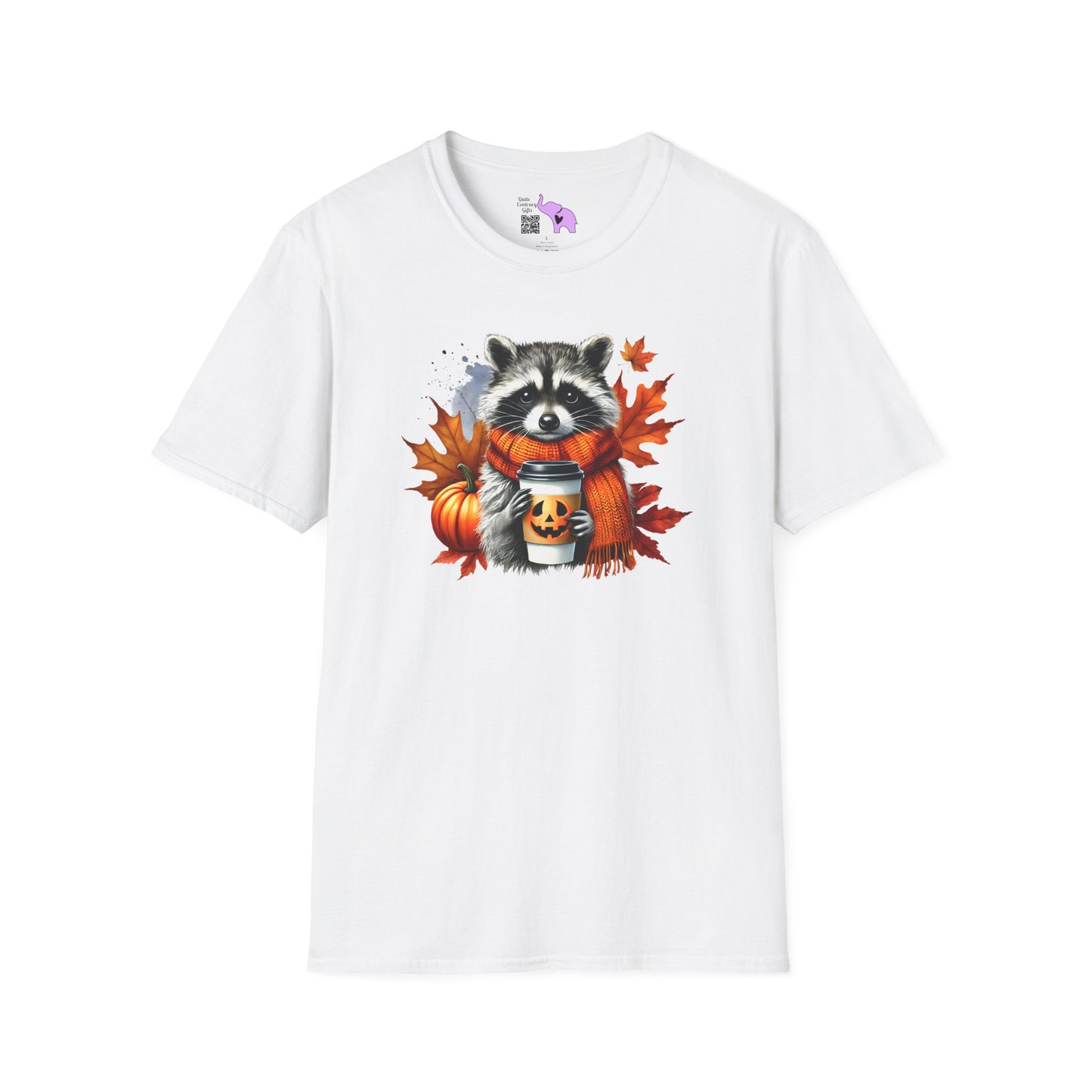 Halloween Raccoon Adult T-shirt