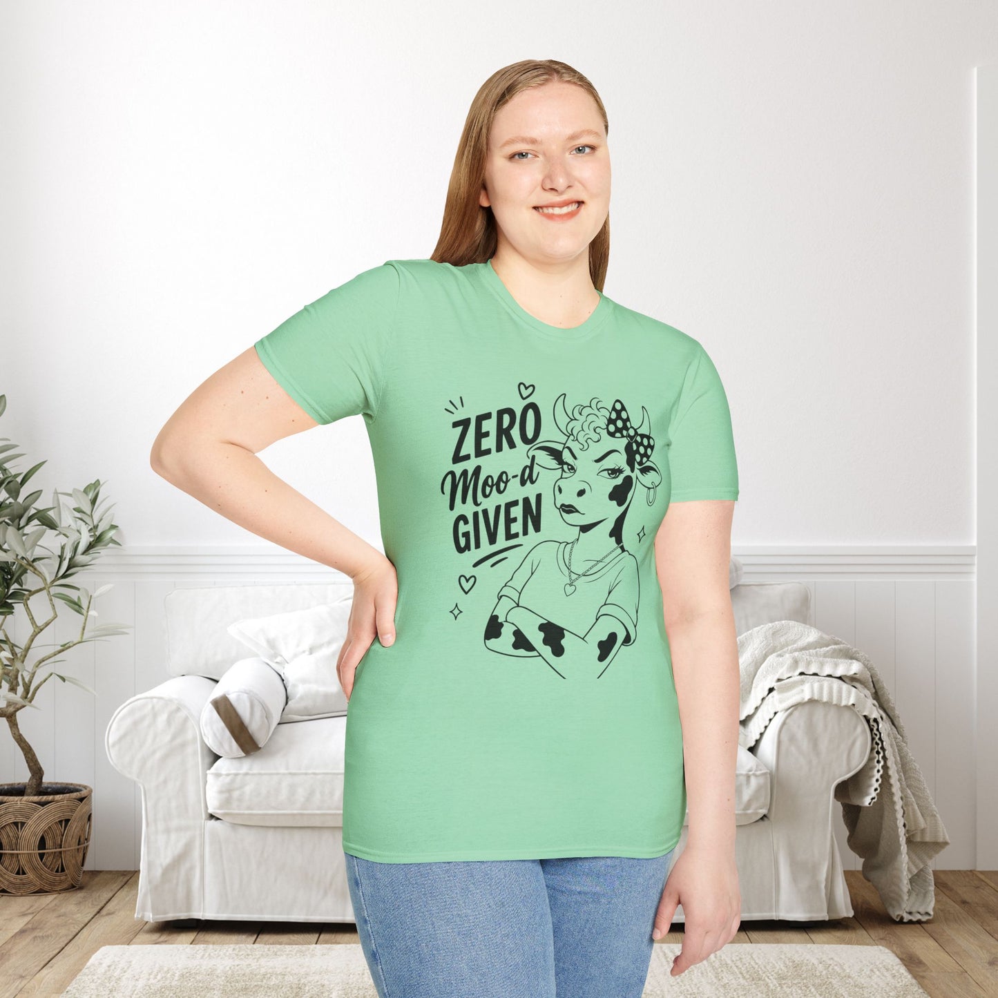 Zero Moo-d Given Adult T-shirt
