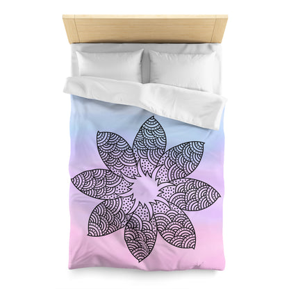 Serene Bloom Microfiber Duvet Cover