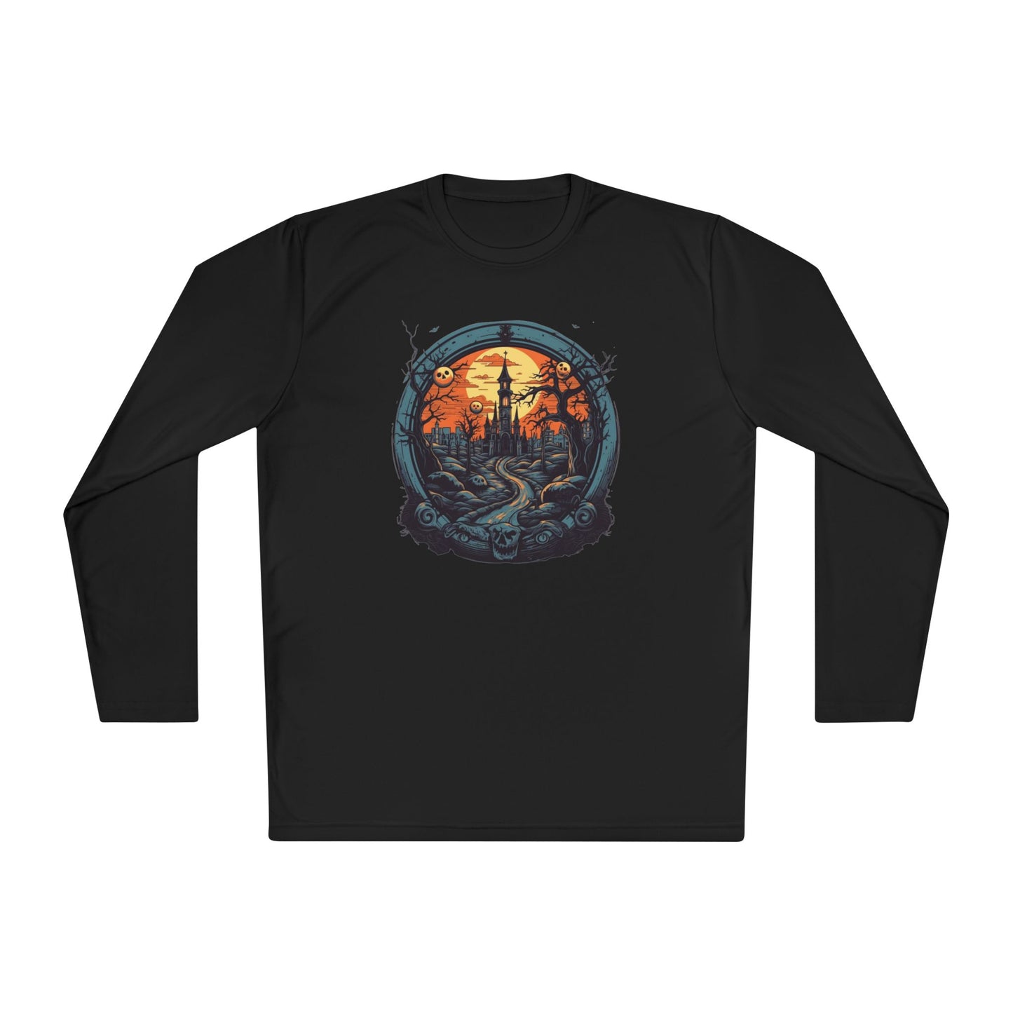 Creepy Cemetery 1 Adult Long Sleeve Tee
