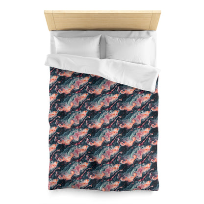 Pink Venom Marble Microfiber Duvet Cover