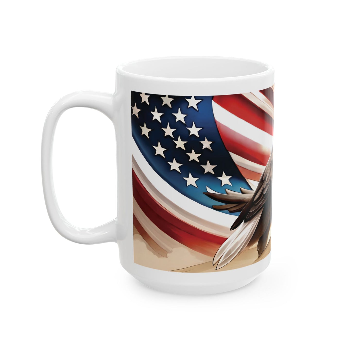 American Bald Eagle Ceramic Mug, (11oz, 15oz)