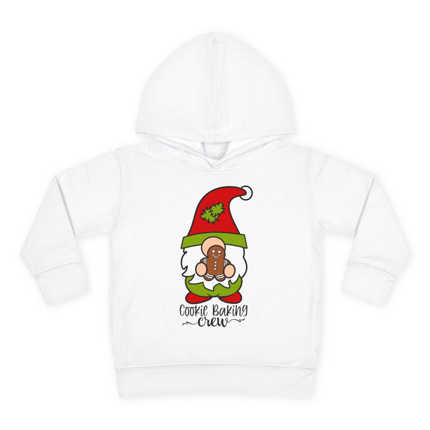 Cookie Baking Crew Gnome Toddler Pullover Fleece Hoodie