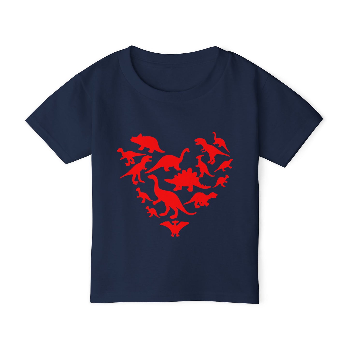 Dinosaur Heart Heavy Cotton™ Toddler T-shirt