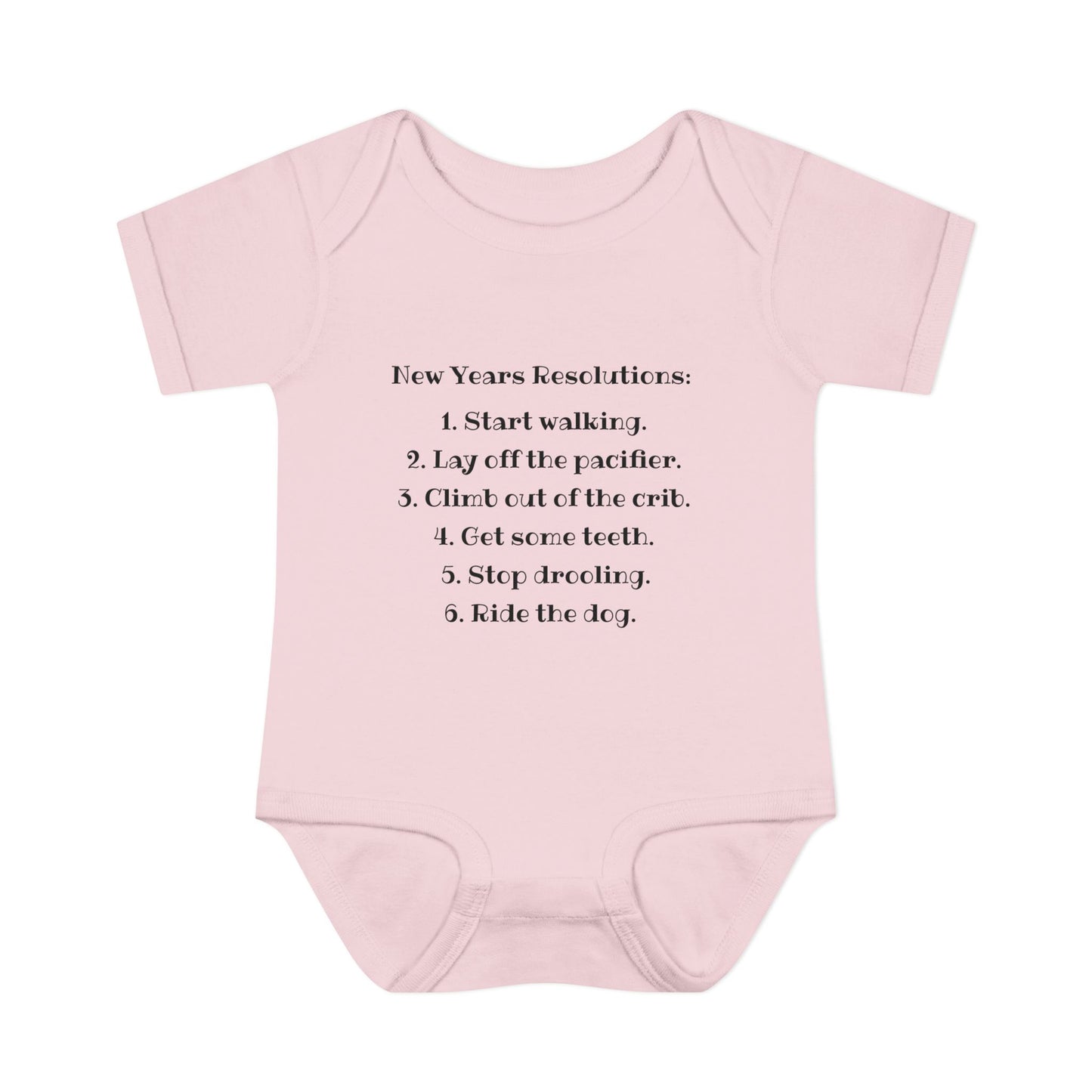 New Years Resolutions (Baby) Infant Baby Rib Bodysuit
