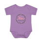 Pink Milestone Wreath Onesie-Three Months