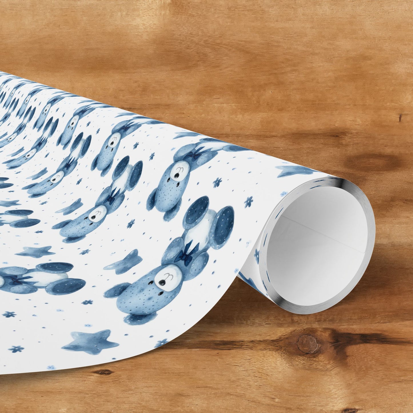Blue Bear Hugs Gift Wrap for All Occasions