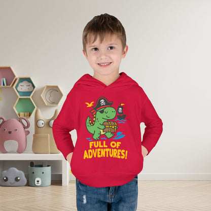 Full of Adventures (Dinosaur Pirate) Toddler Hoodie