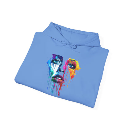 Colorful Face Heavy Blend™ Hooded Sweatshirt