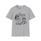 Beetlejuice Never Trust The Living Barbara & Adam Adult T-shirt