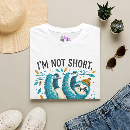""I'm Not Short I'm Concentrated Awesome (Sloth on Branch) Adult T-shirt