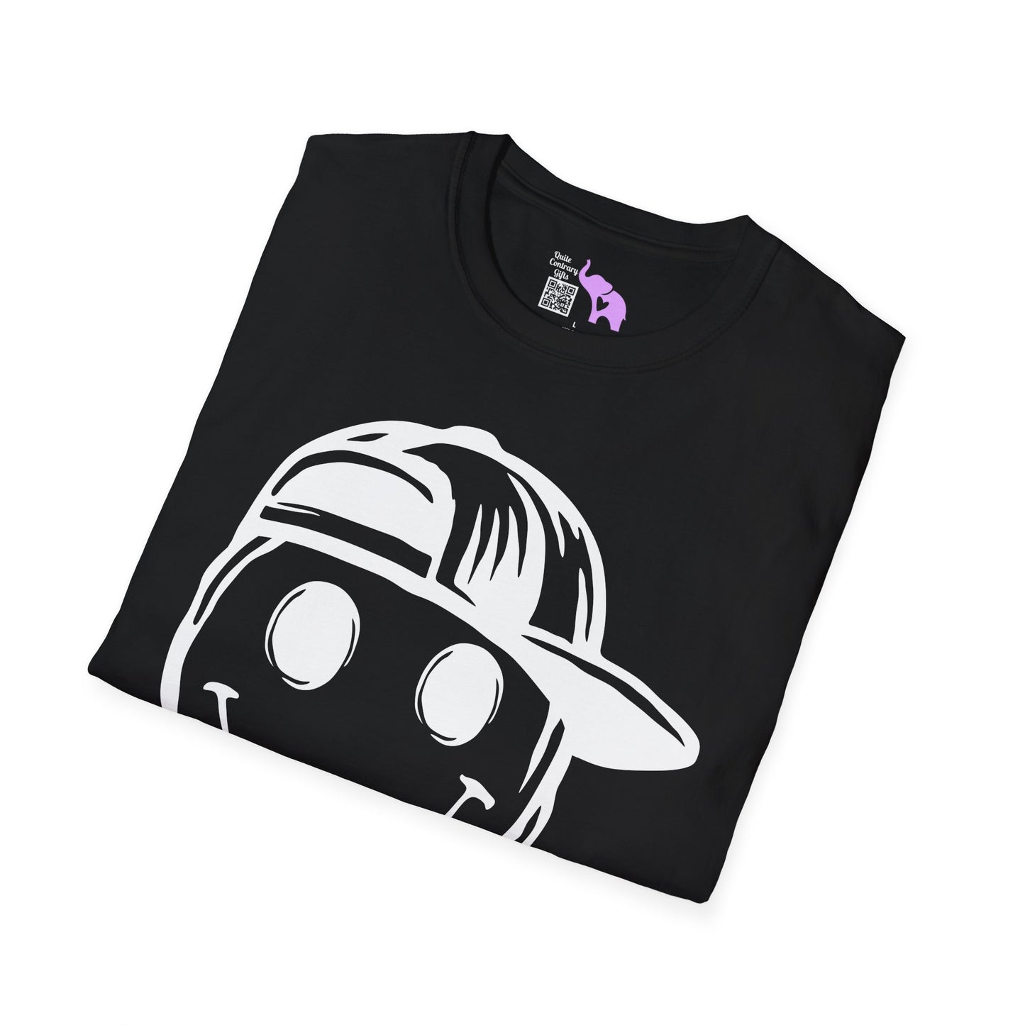 Melty Smiley Face w/Hat Adult T-shirt