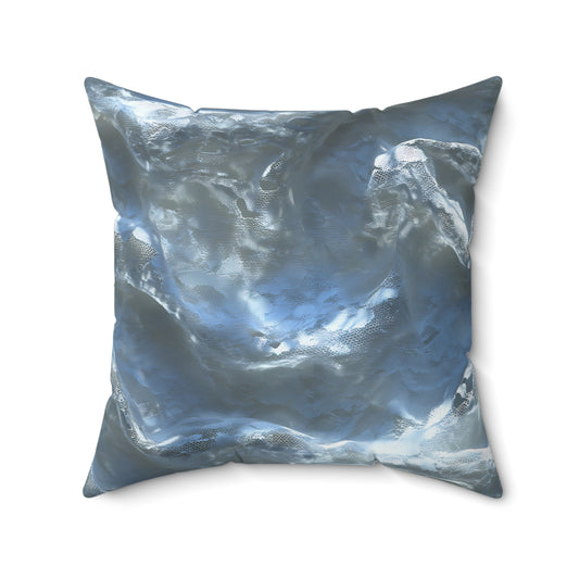 Snowdrift Sheer & Lace Throw Pillow