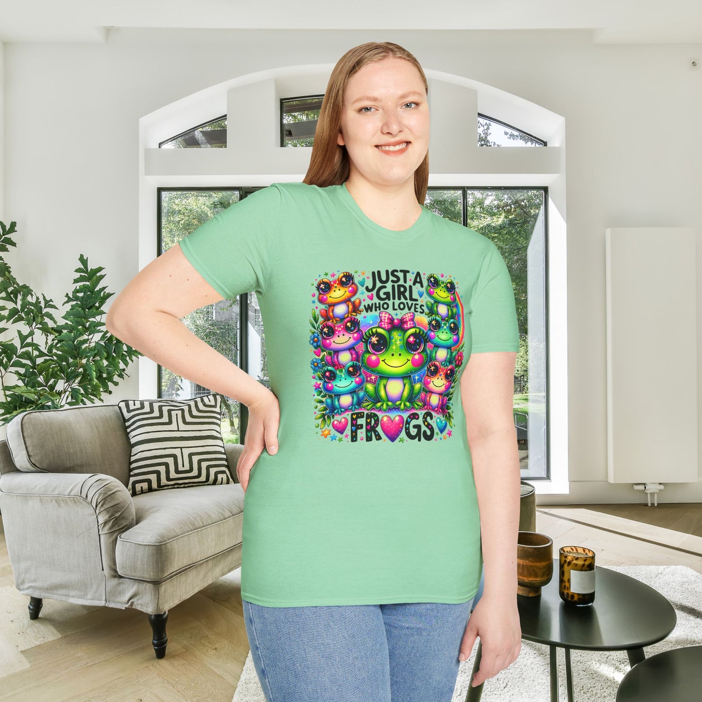 Just A Girl Who Loves Frogs Adult T-shirt