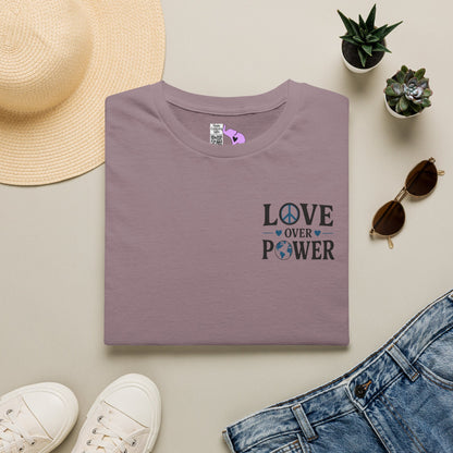 ""When the Power of Love Overcomes the Love of Power, the World Will Know Peace Adult T-shirt