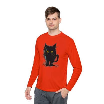 Black Kitten Adult Long Sleeve Tee