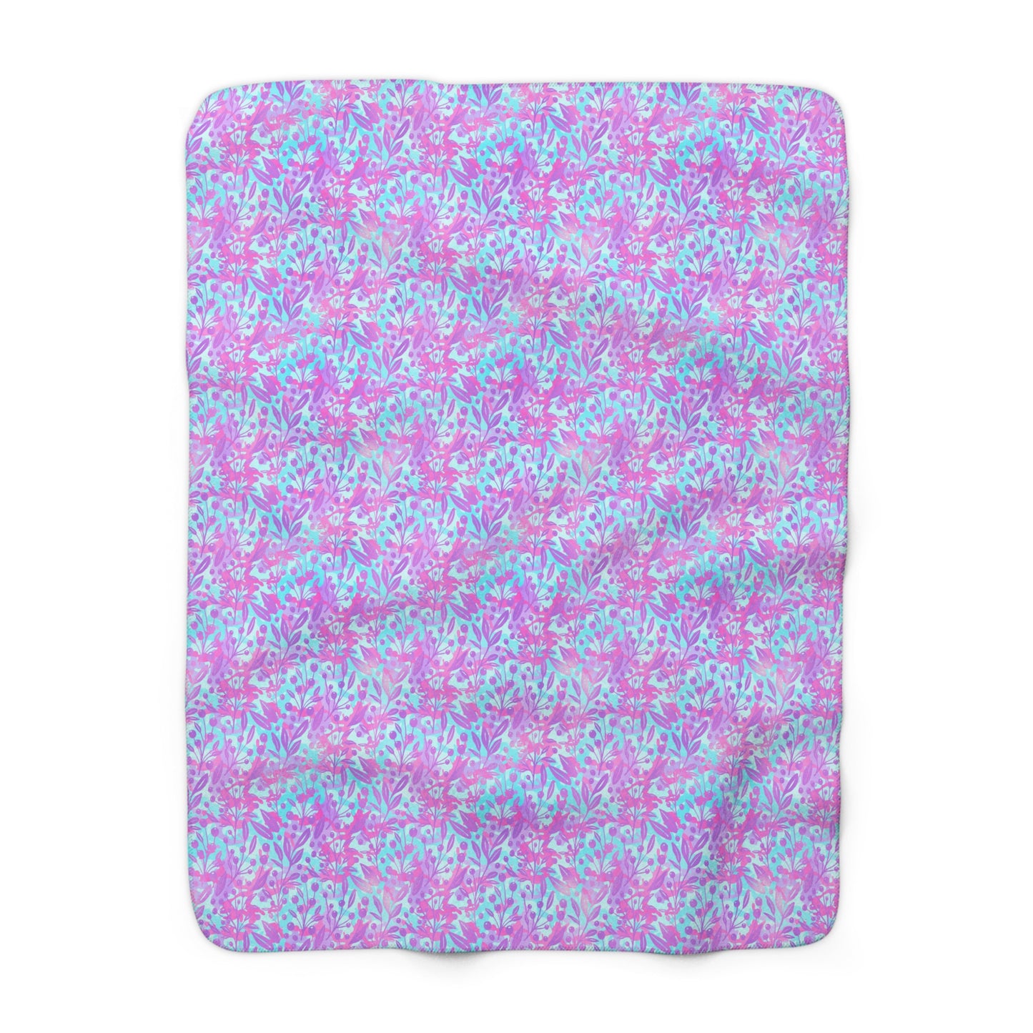 Sweet Berry Bloom Fleece Blanket