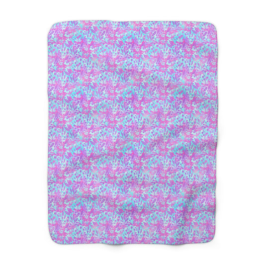 Sweet Berry Bloom Fleece Blanket
