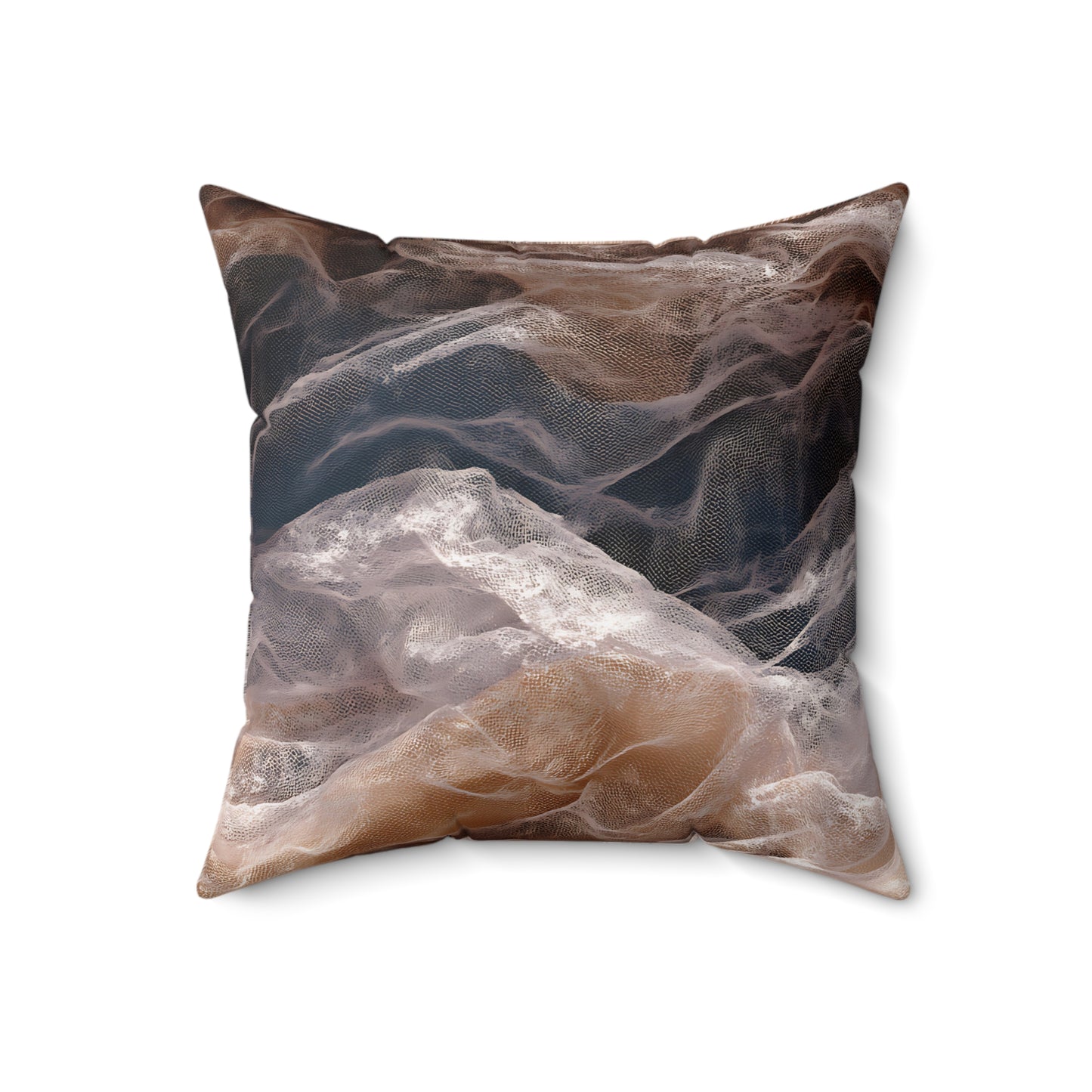 Dawnveil Sheer & Lace Throw Pillow