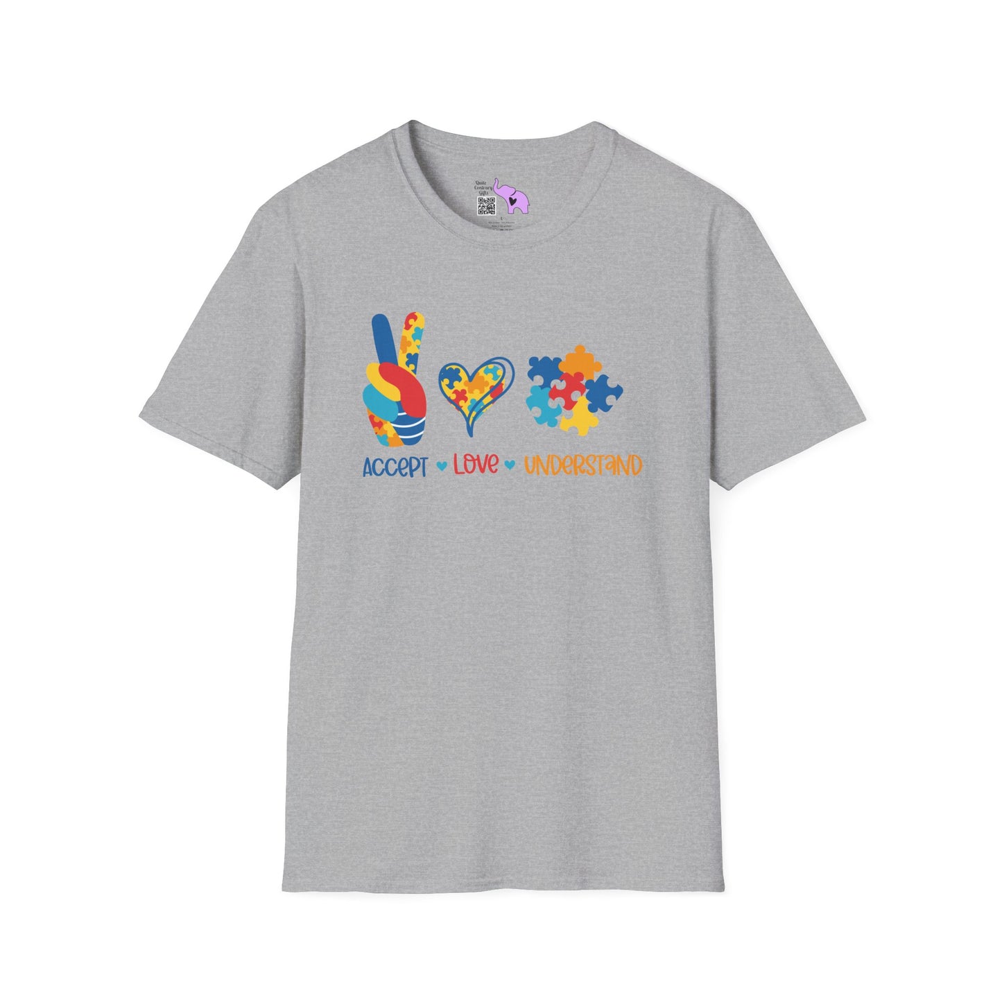 Accept Love Understand Autism Awarness Adult T-shirt
