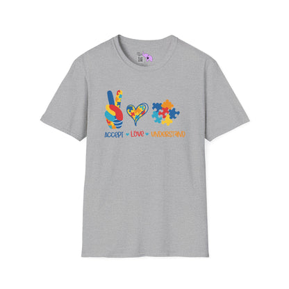 Accept Love Understand Autism Awarness Adult T-shirt