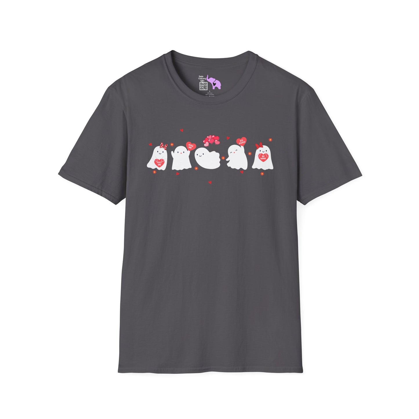 Valentines Ghosts Adult T-shirt