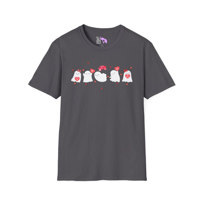 Valentines Ghosts Adult T-shirt