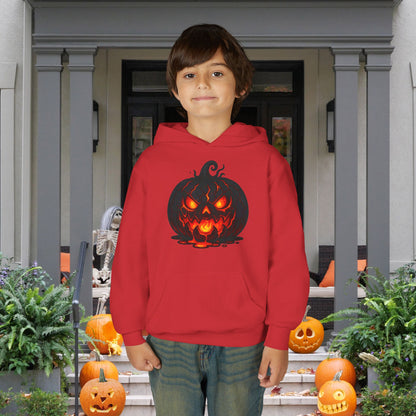 ""Inferno Jack-O’-Lantern Youth Heavy Blend Hoodie