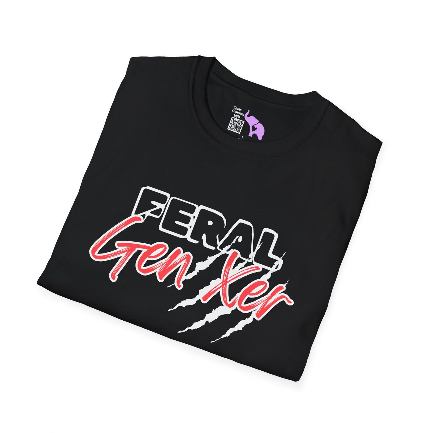 Feral GenXer w/Claws Adult T-Shirt