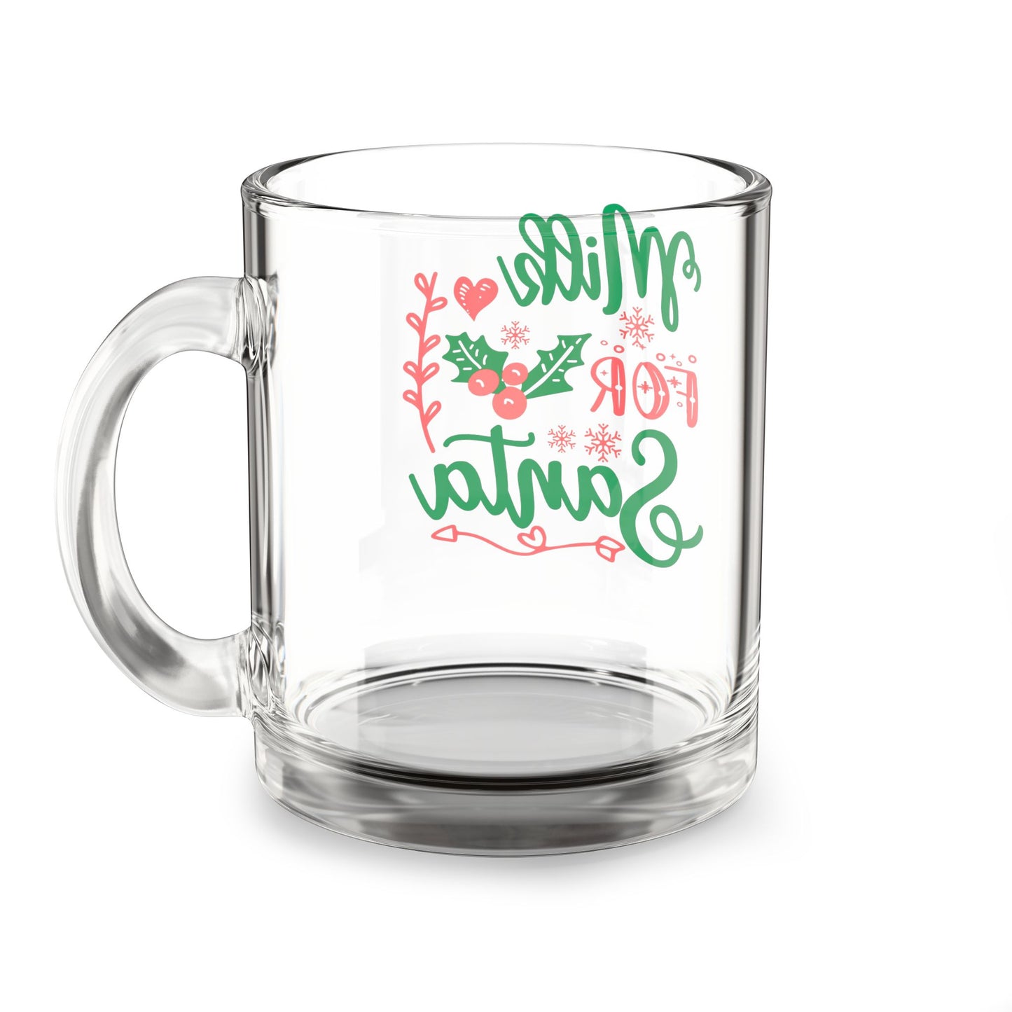 Milk for Santa 10oz Glass Mug