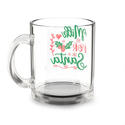 Milk for Santa 10oz Glass Mug