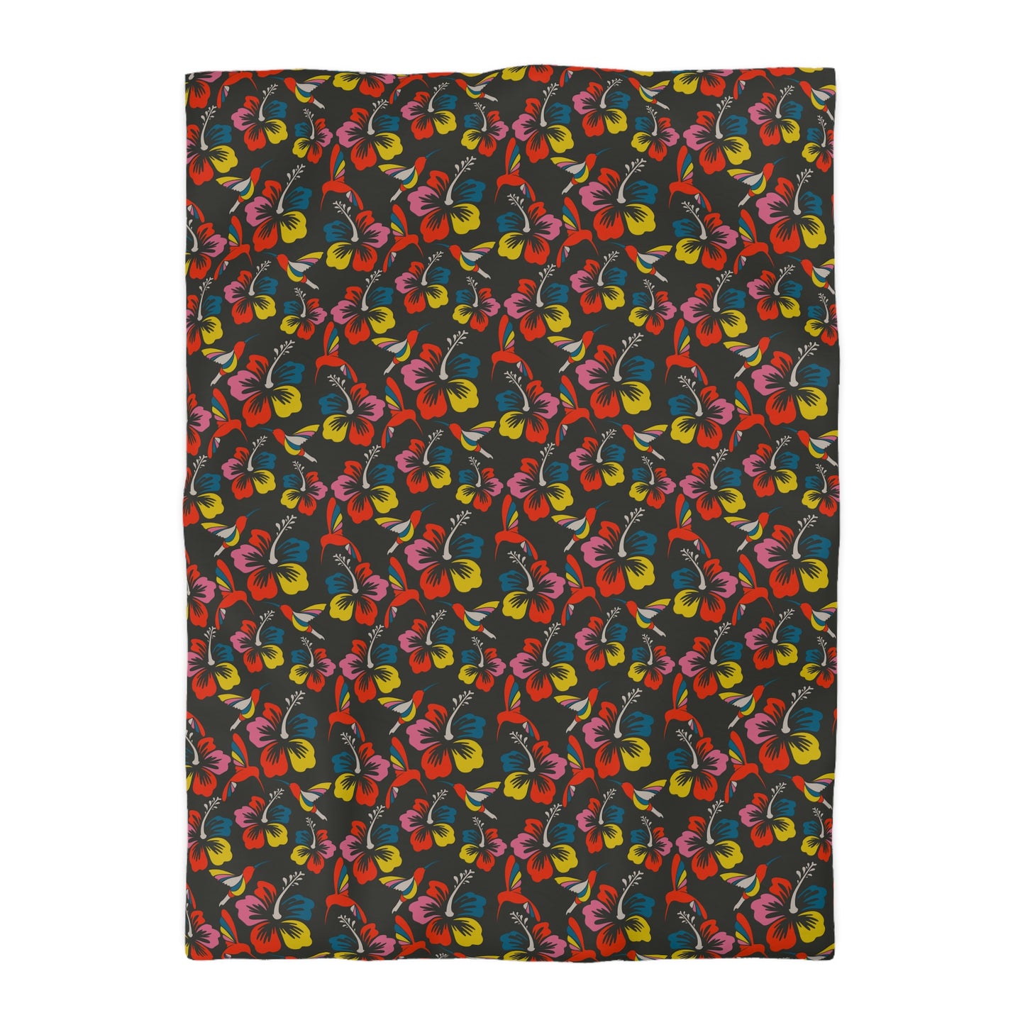 Humming Bloom Microfiber Duvet Cover