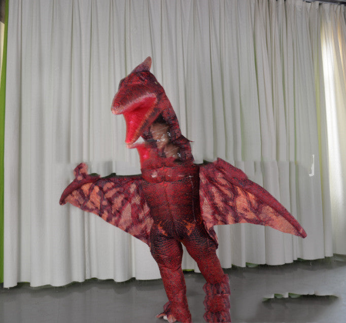 Inflatable Red Pterodactyl Costume for Adults