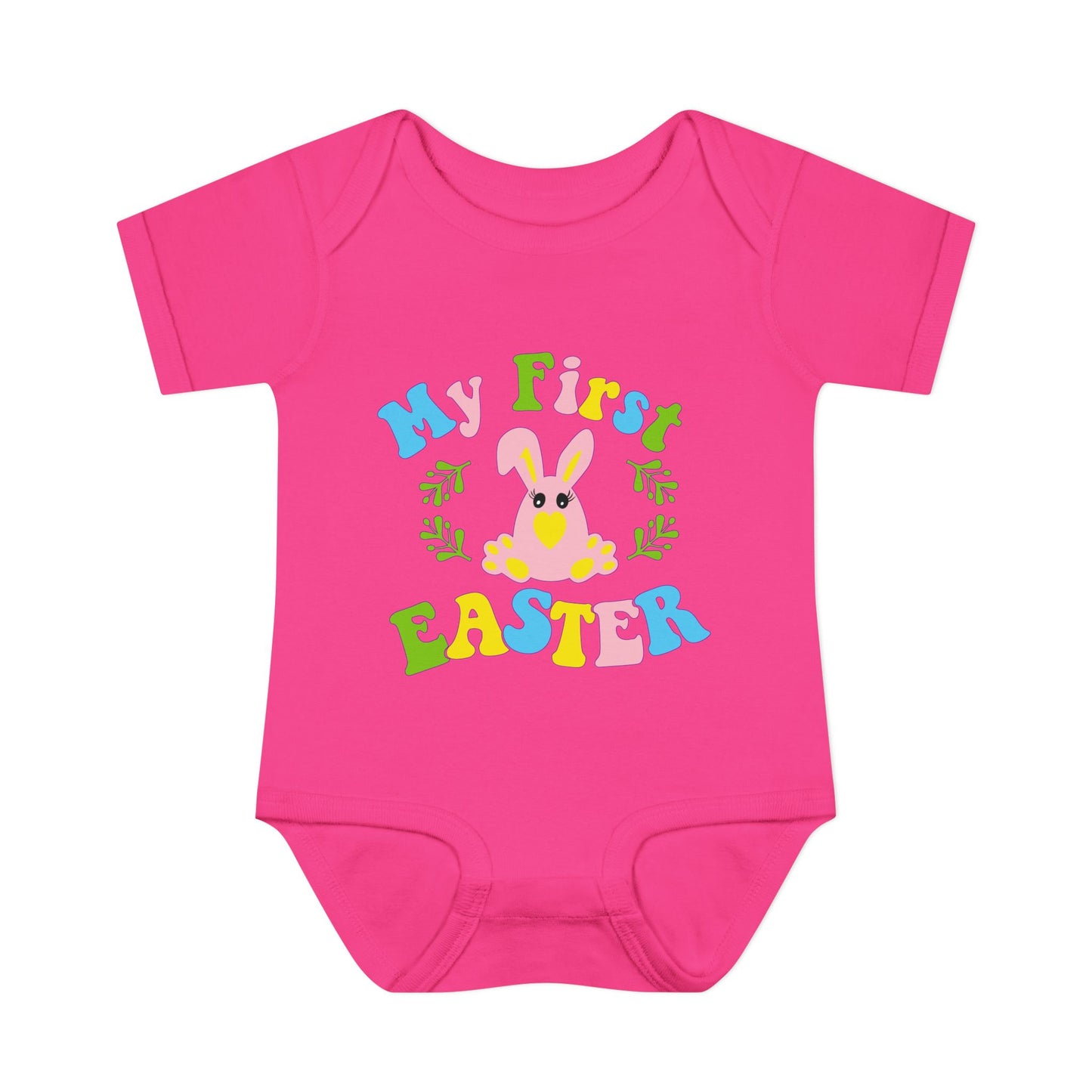 My First Easter (2) Infant Baby Rib Bodysuit