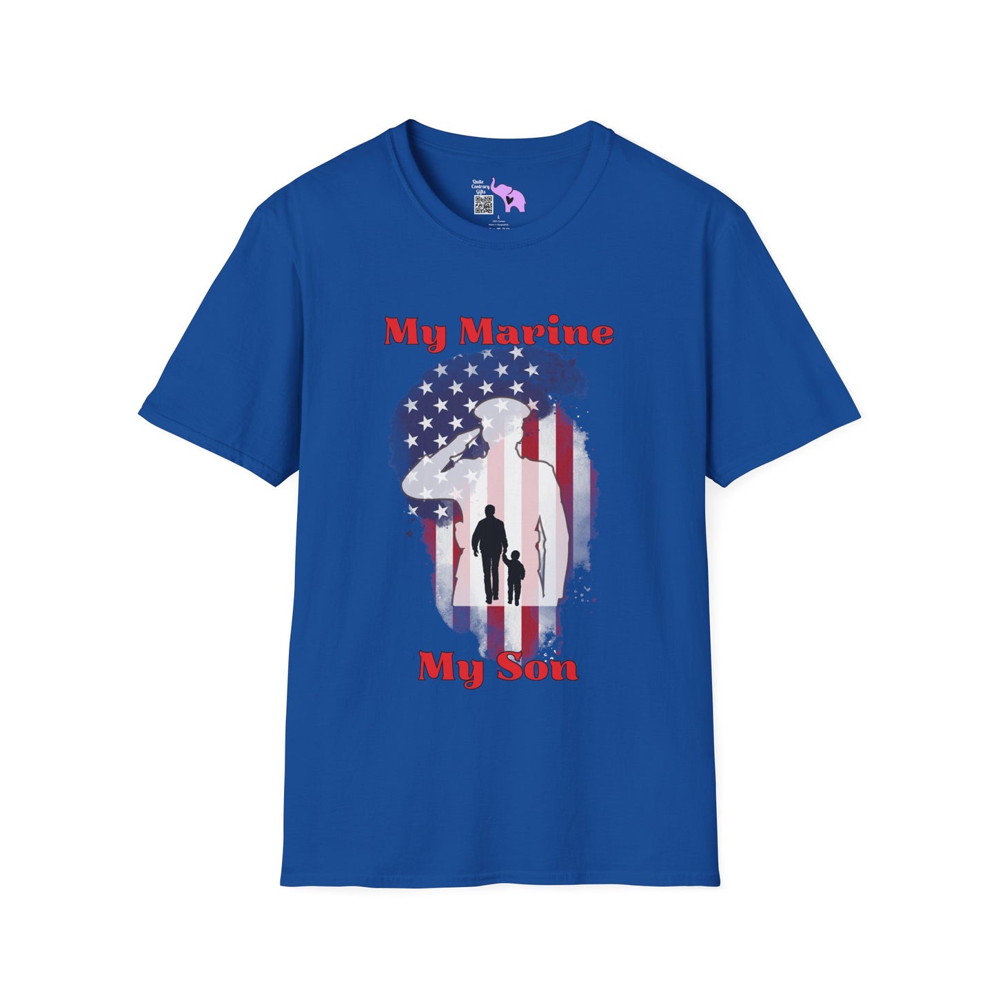 My Marine My Son (Dad) Adult T-shirt