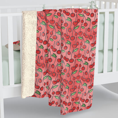 Cherry Bombshell Fleece Blanket