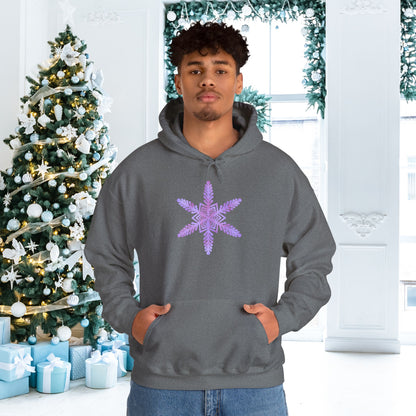 Large Snowflake 2 Adult Heavy Blend™ Hooded Sweatshirt