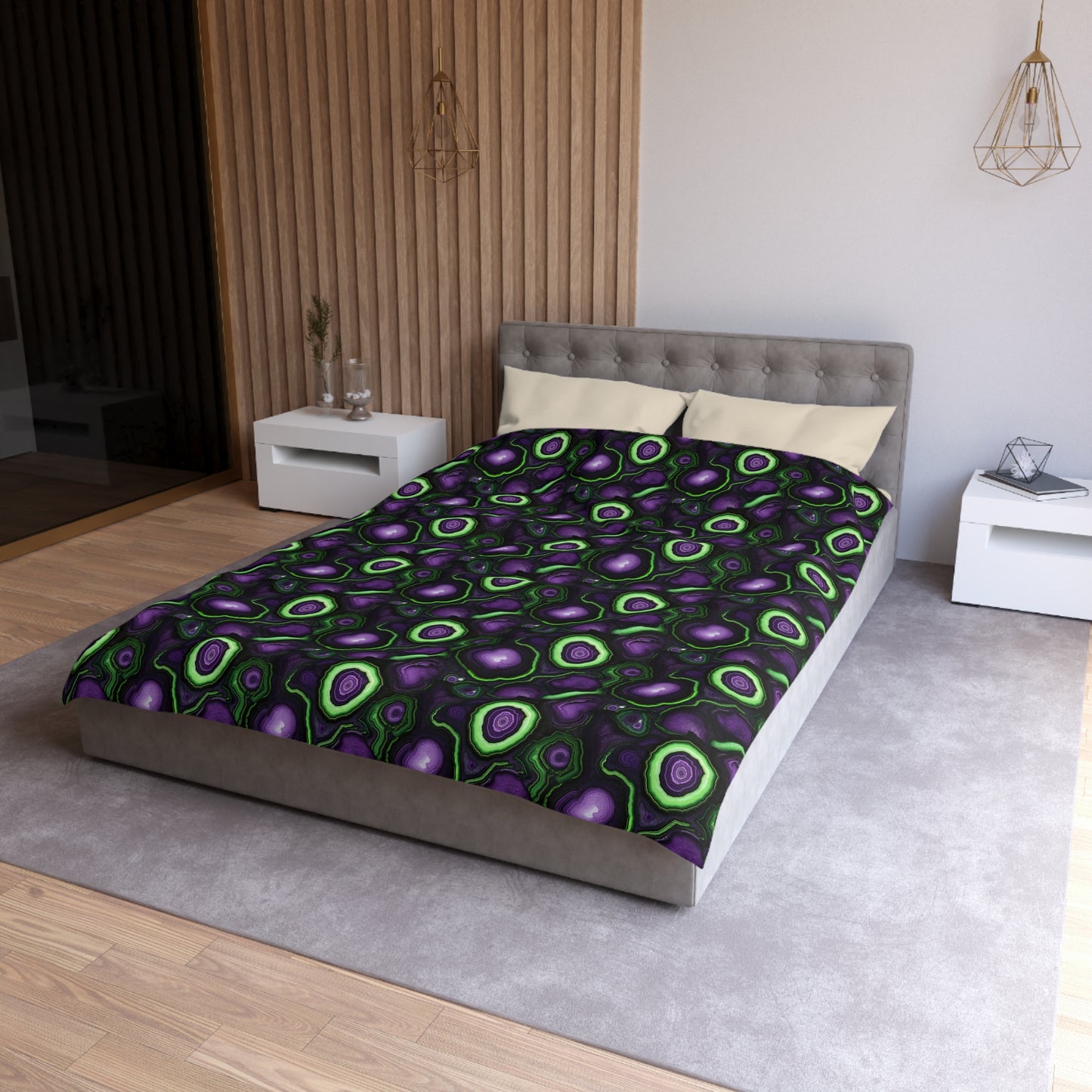 Amethyst & Lime Fracture Duvet Bedding Set