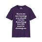 If You See Me Running... Adult T-shirt