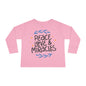 Hanukkah Peace Love & Miracles 2 Toddler Long Sleeve Tee