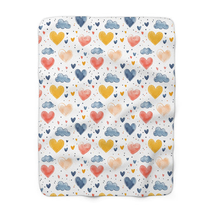Love in the Air Sherpa Fleece Blanket