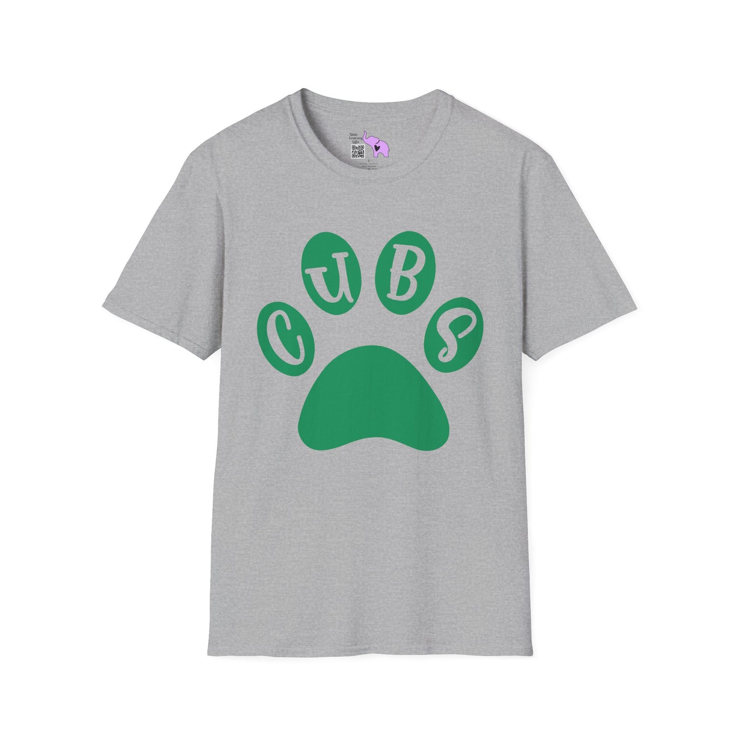 Brenham Cubs Paw Print Adult T-shirt