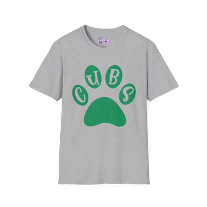 Brenham Cubs Paw Print Adult T-shirt