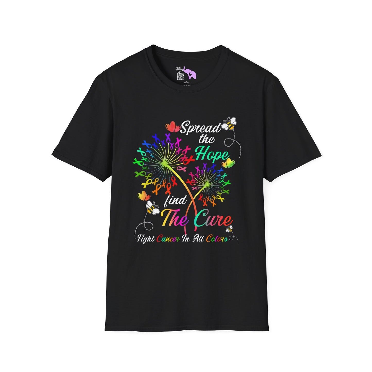Fight Cancer in All Colors 24 Adult T-shirt