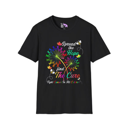 Fight Cancer in All Colors 24 Adult T-shirt