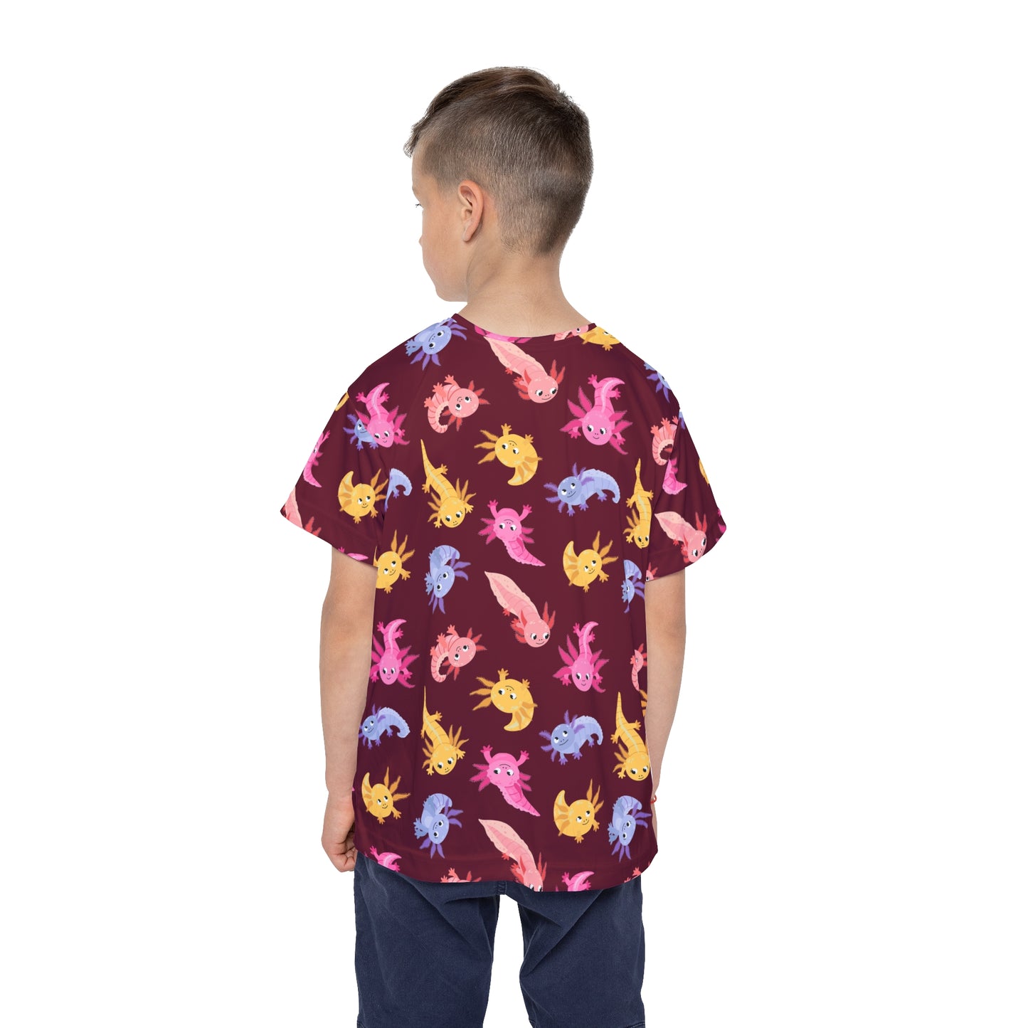 Crimson Axolotls Kids T-Shirt