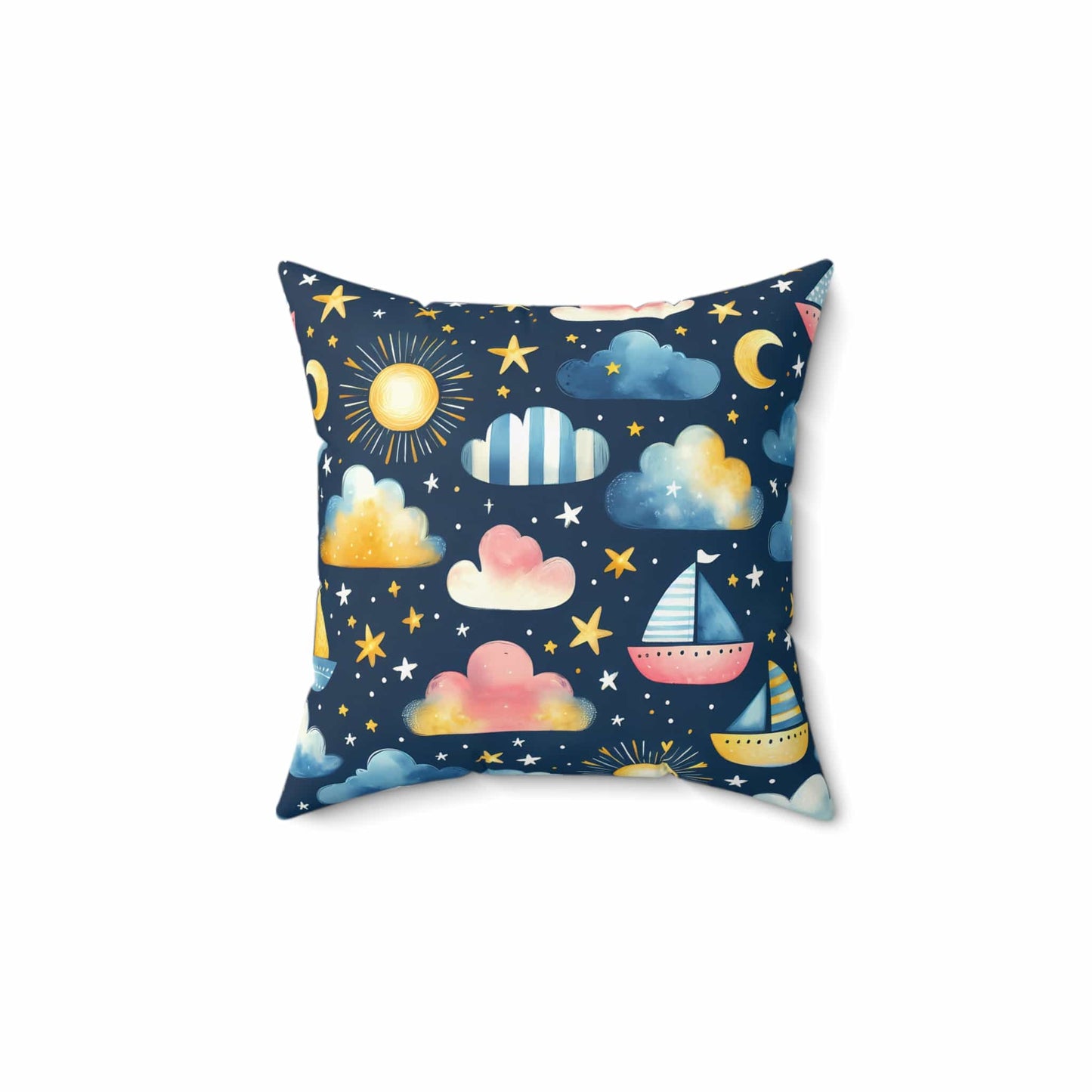 Night Sail Dreams Throw Pillow