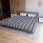 Earthy Stripes Microfiber Duvet Cover